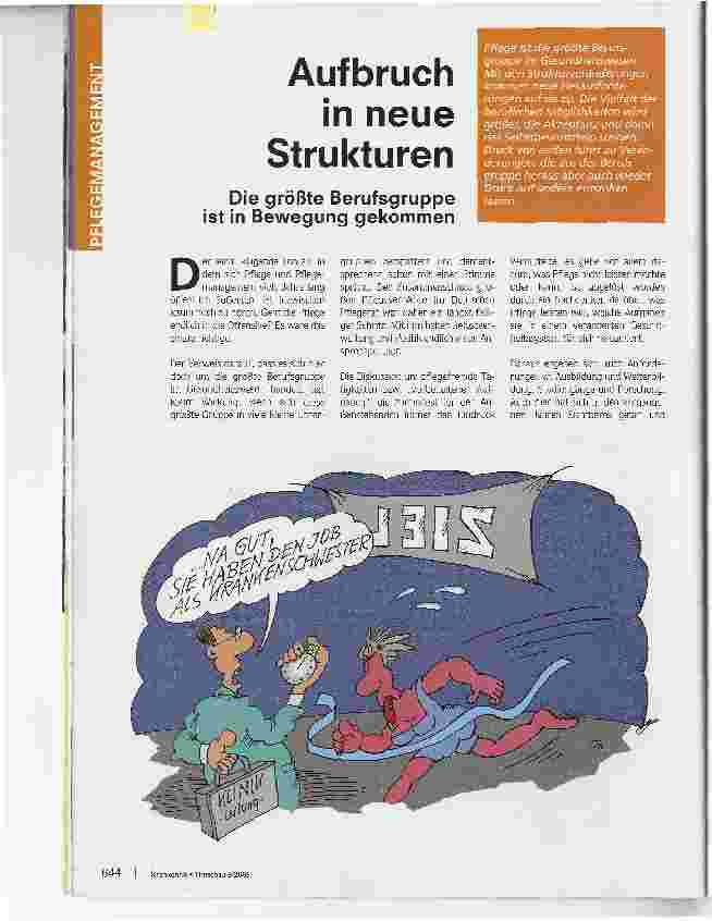 Vorschauseite 1: Aufbruch in neue Strukturen