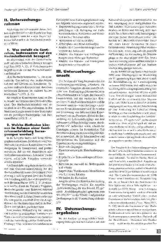 Vorschauseite 2: Studiengangsentwicklung - dem Zufall überlassen?