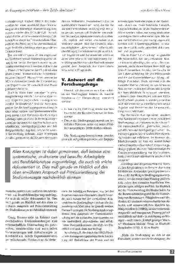 Vorschauseite 4: Studiengangsentwicklung - dem Zufall überlassen?
