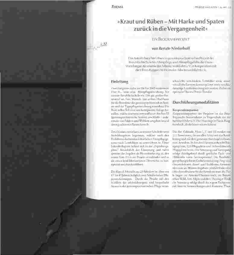 Vorschauseite 1: Kraut und Rüben - Mit Harke und Spaten zurück in die Vergangenheit EIN BlOGRAFlEPROJEKT