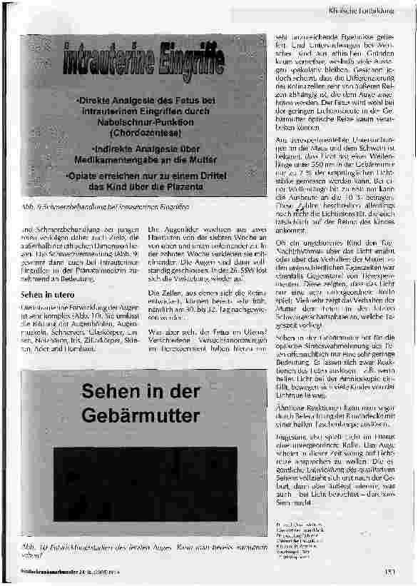 Vorschauseite 5: Fetale Sinneswahrnehmung