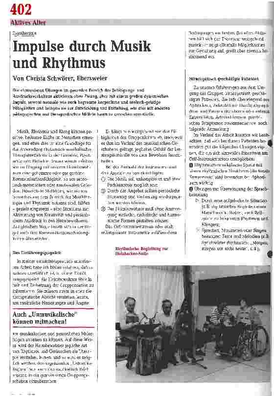 Vorschauseite 1: Impulse durch Musik und Rhythmus