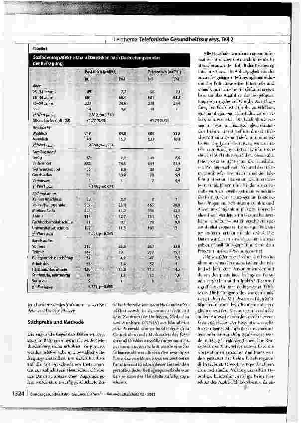 Vorschauseite 3: Erfassung der gesundheitsbezogenen Lebensqualität mit dem deutschen SF-8