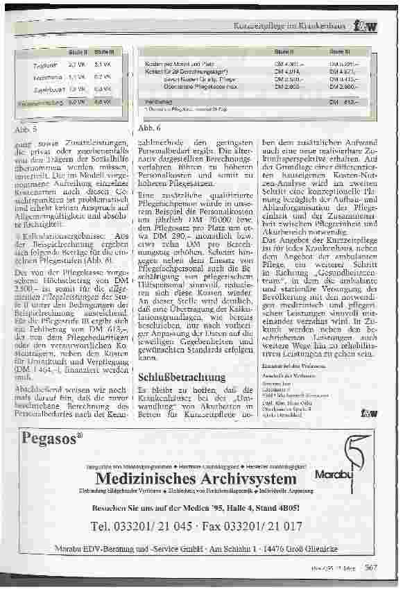 Vorschauseite 5: Kurzzeitpflege im Krankenhaus Betriebswirtschaftliche Kostenkalkulation als Grundlage zur Schaffung einer Kurzzeitpflegestation nach dem Pflege-VG