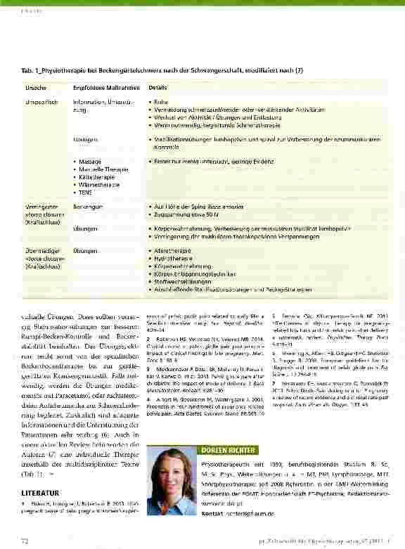 Vorschauseite 2: Beckengürtelschmerz postpartum