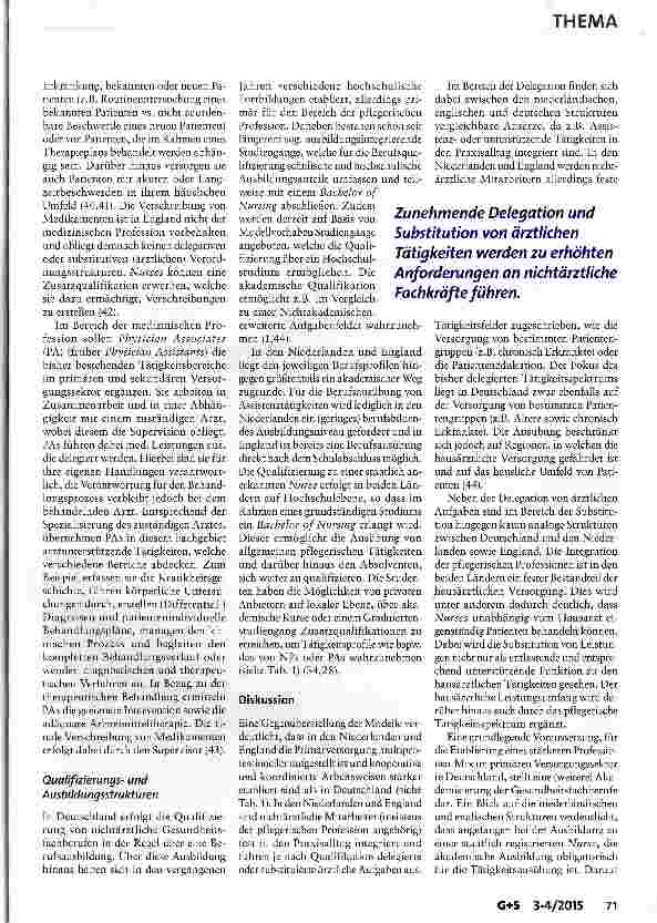 Vorschauseite 6: Arztentlastende Konzepte in schwer zu versorgenden Regionen in Deutschland: Ein Vergleich mit England und den Niederlanden