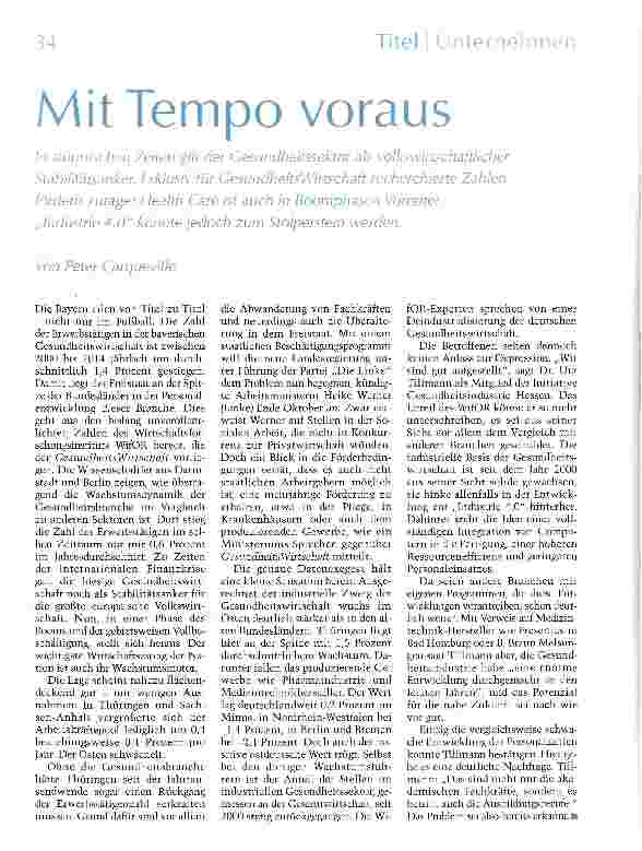 Vorschauseite 1: Mit Tempo voraus