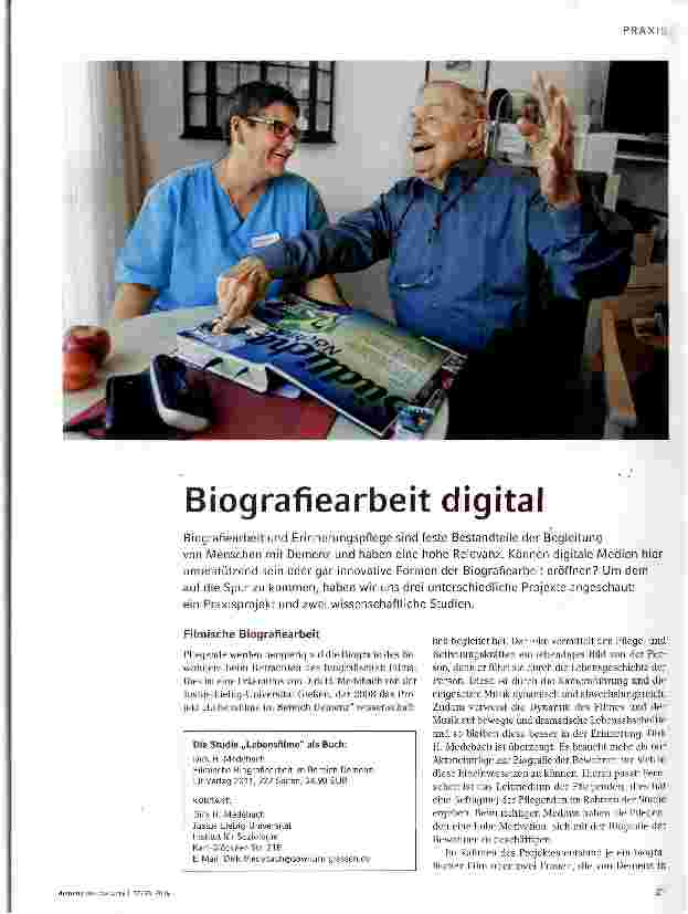 Vorschauseite 1: Biografiearbeit digital