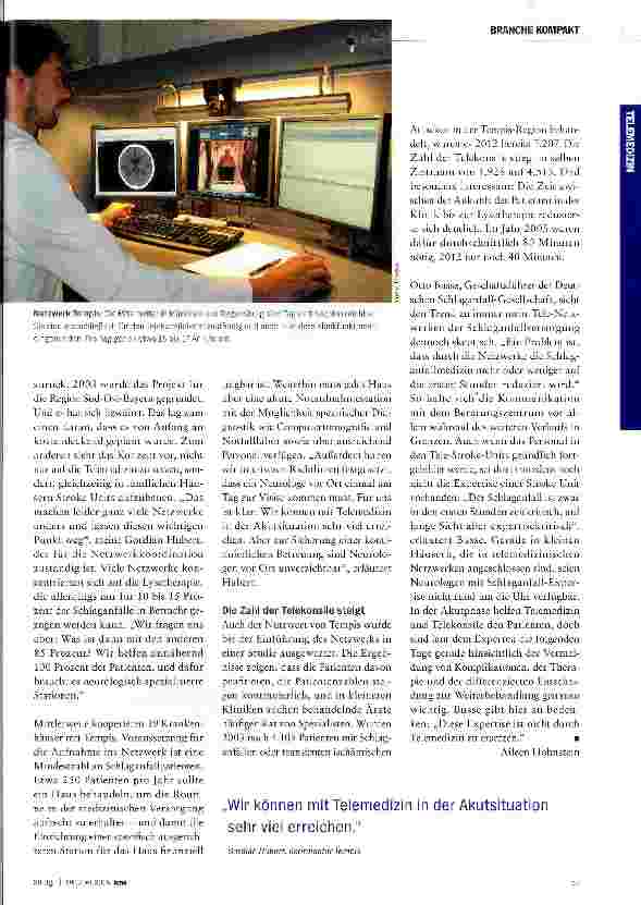 Vorschauseite 2: Vernetzt gegen den Schlaganfall