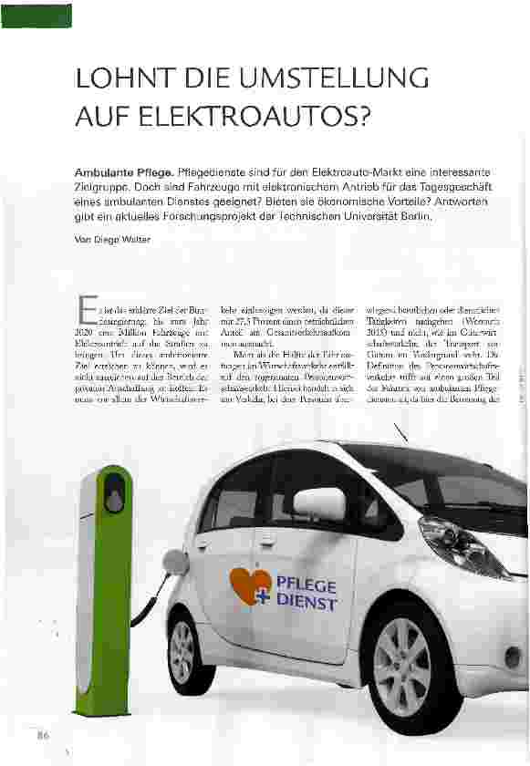 Vorschauseite 1: LOHNT DIE UMSTELLUNG AUF ELEKTROAUTOS?