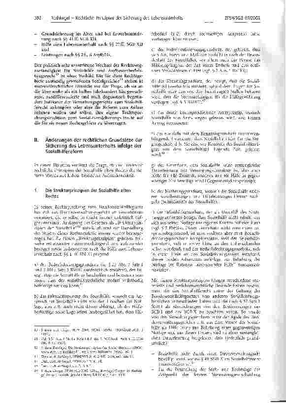 Vorschauseite 2: Rechtliche Prinzipien der Sicherung des Lebensunterhalts nach SGB II, SGB XII und AsylbLG