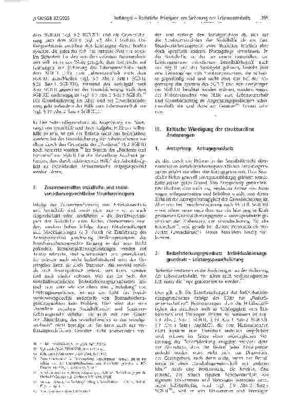Vorschauseite 5: Rechtliche Prinzipien der Sicherung des Lebensunterhalts nach SGB II, SGB XII und AsylbLG