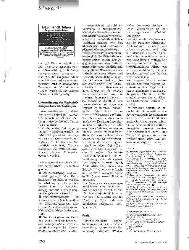 Vorschauseite 3: Weiterbildung. Naturheilkundliche Pflege
