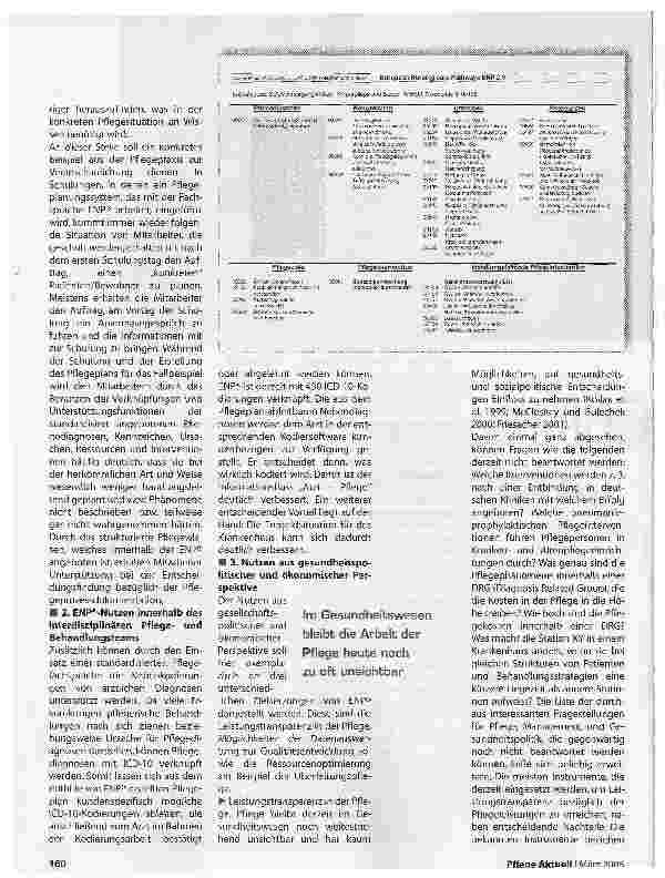 Vorschauseite 3: Pflegeprozessdokumentation mit der Fachsprache ENP