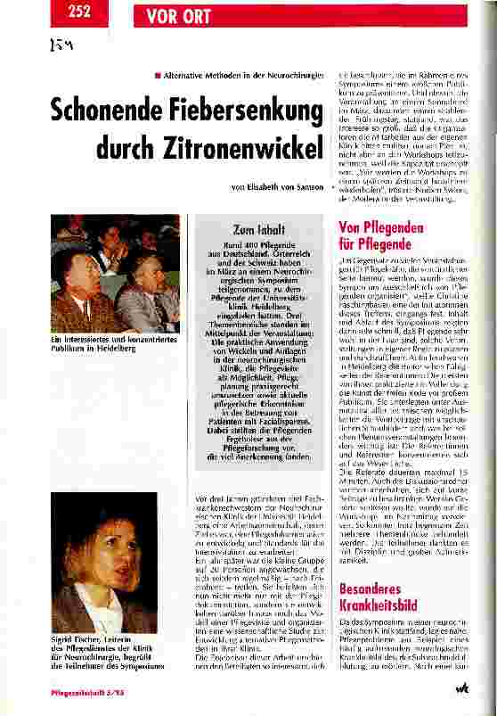 Vorschauseite 1: Schonende Fiebersenkung durch Zitronenwickel