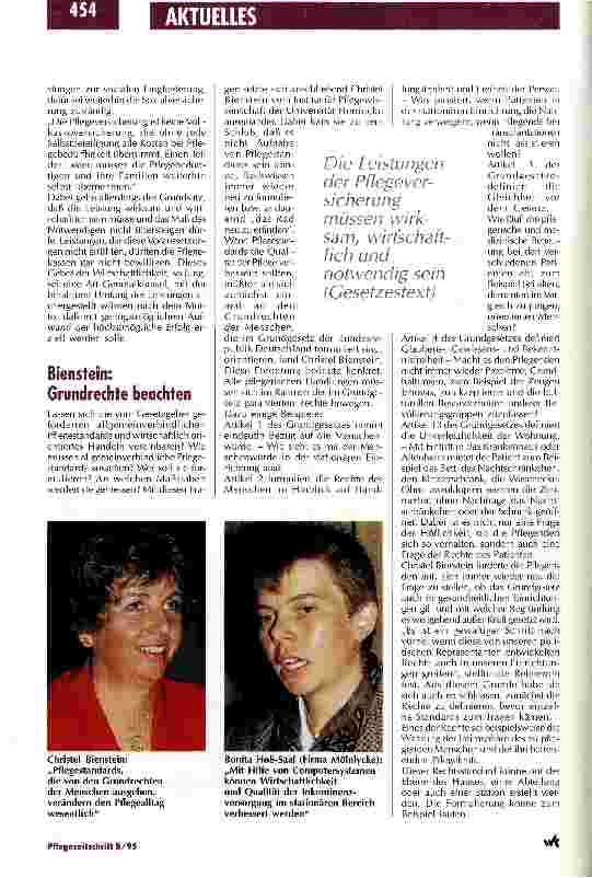 Vorschauseite 4: Sachliche Inhalte sind zu kurz gekommen G. F. Hennig-Symposium kritisiert die Pflegeversicherung