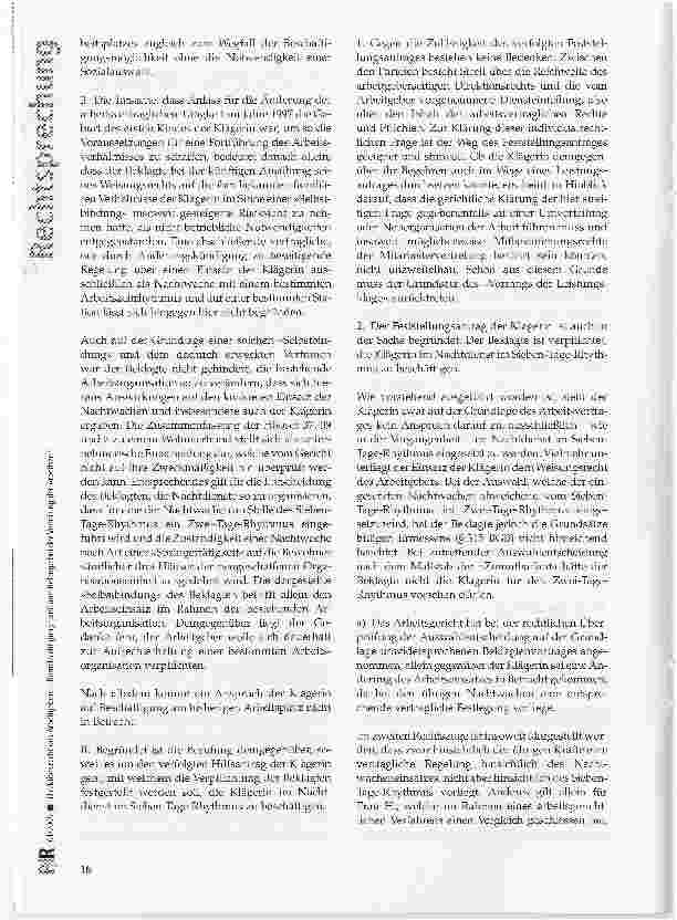 Vorschauseite 4: Direktionsrecht des Arbeitgebers -Berücksichtigung familiärer Belange bei der Verteilung der Arbeitszeit
