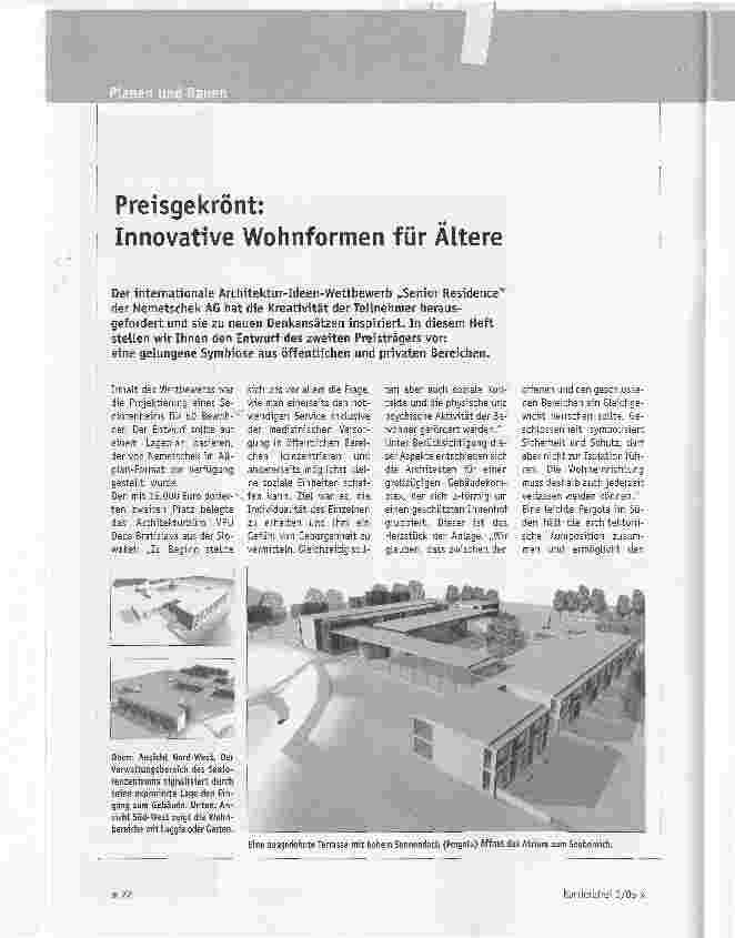 Vorschauseite 1: Preisgekrönt: Innovative Wohnformen für Ältere