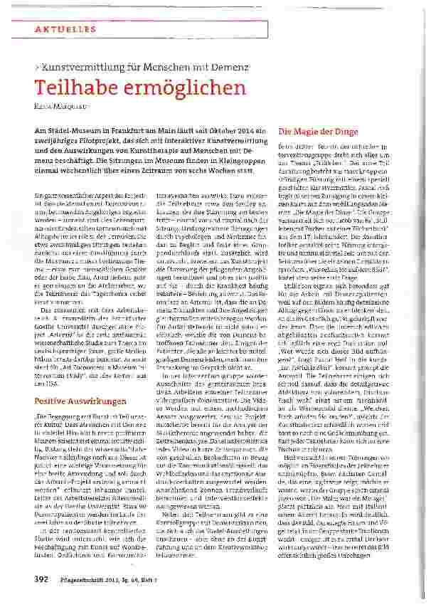 Vorschauseite 1: Teilhabe ermöglichen