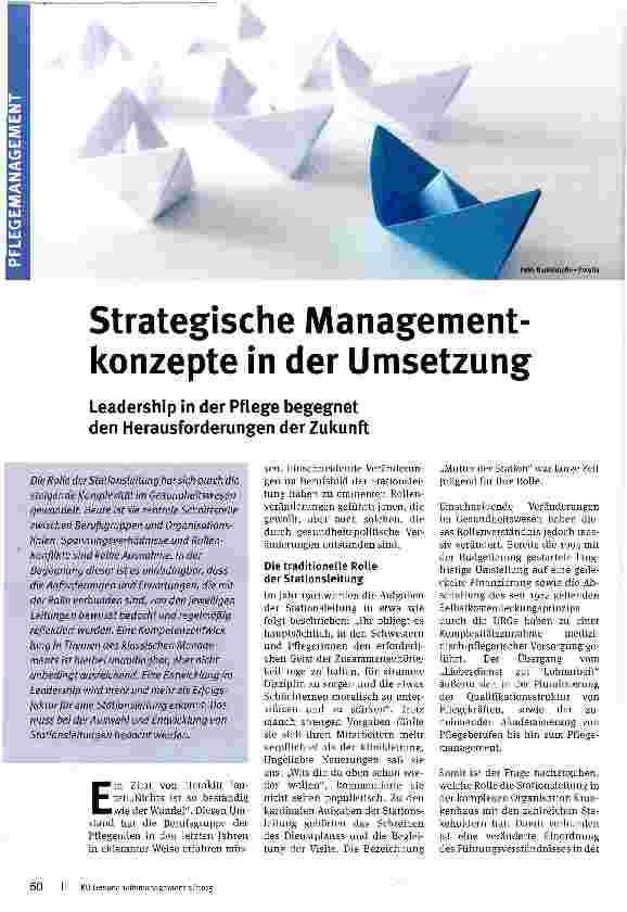 Vorschauseite 1: Strategische Managementkonzepte in der Umsetzung