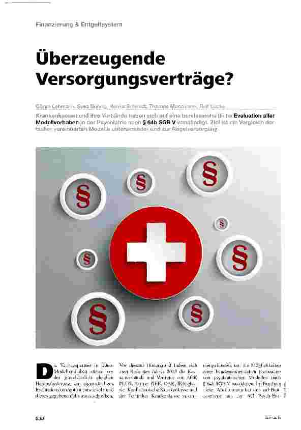 Vorschauseite 1: Überzeugende Versorgungsverträge?