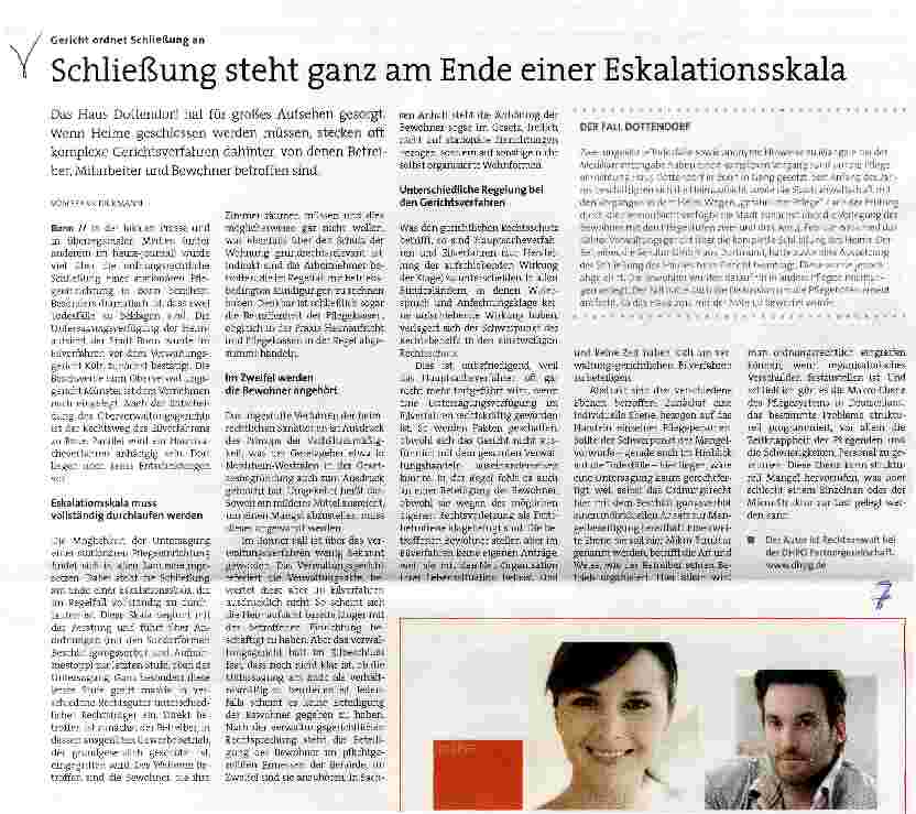 Vorschauseite 1: Schließung steht ganz am Ende einer Eskalationsskala