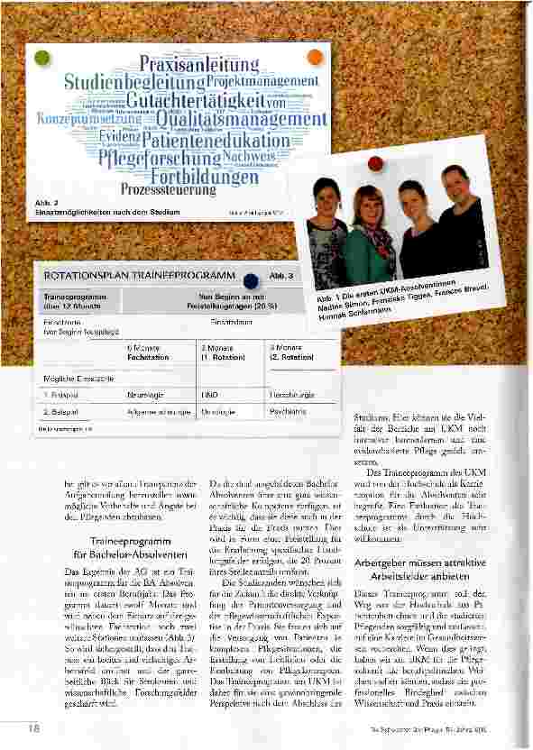 Vorschauseite 3: VON DER HOCHSCHULE ANS PATIENTEN BETT