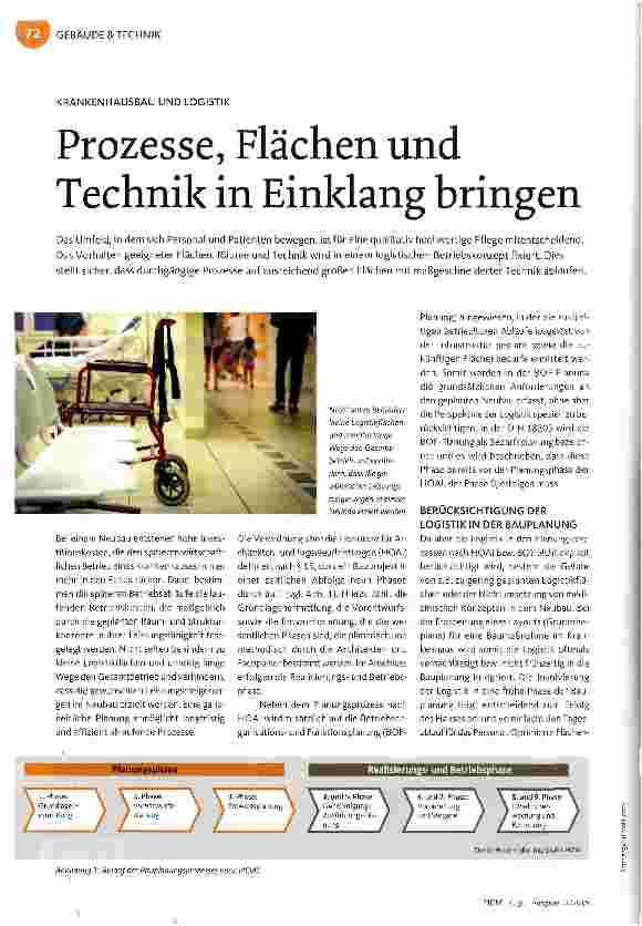 Vorschauseite 1: Prozesse, Flächen und Technik in Einklang bringen