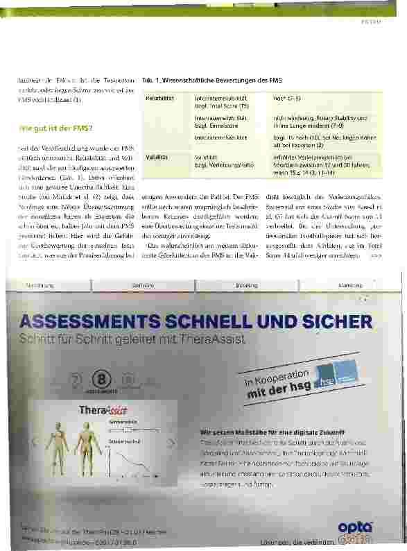 Vorschauseite 2: Functional Movement Screen (FMS)