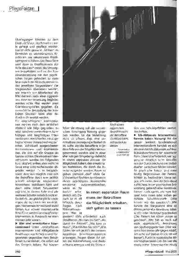 Vorschauseite 3: Aggressionen in der Psychiatrie