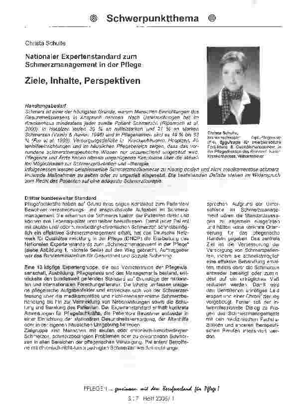 Vorschauseite 1: Ziele, Inhalte, Perspektiven