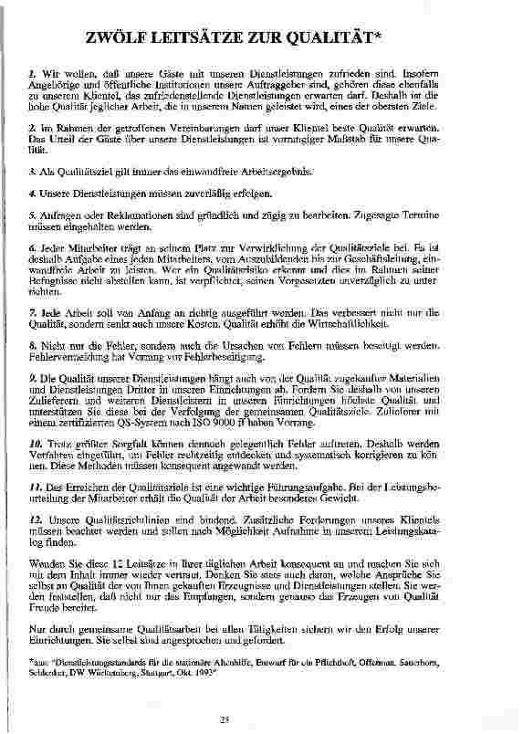 Vorschauseite 3: Qualitätssicherung Eine Einführung in die Begrifflichkeit und Erläuterungen zur Anwendung