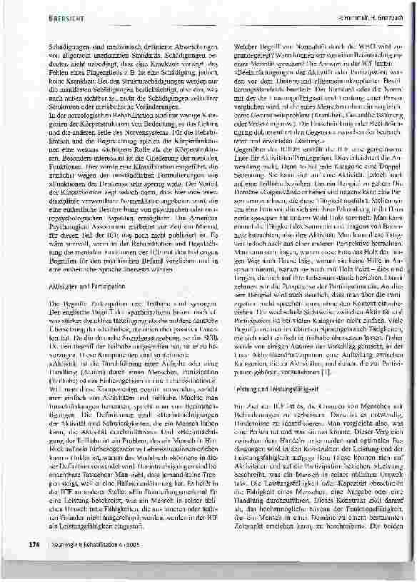 Vorschauseite 4: Einführung der ICF in die Neurorehabilitation