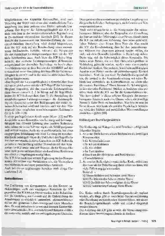 Vorschauseite 5: Einführung der ICF in die Neurorehabilitation