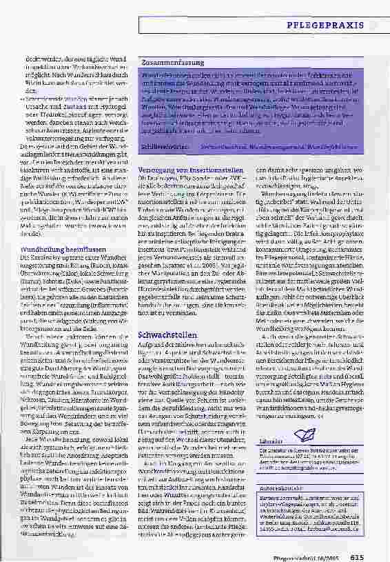 Vorschauseite 4: Hygiene in der Pflege - Teil 4:Wundinfektionen vermeiden