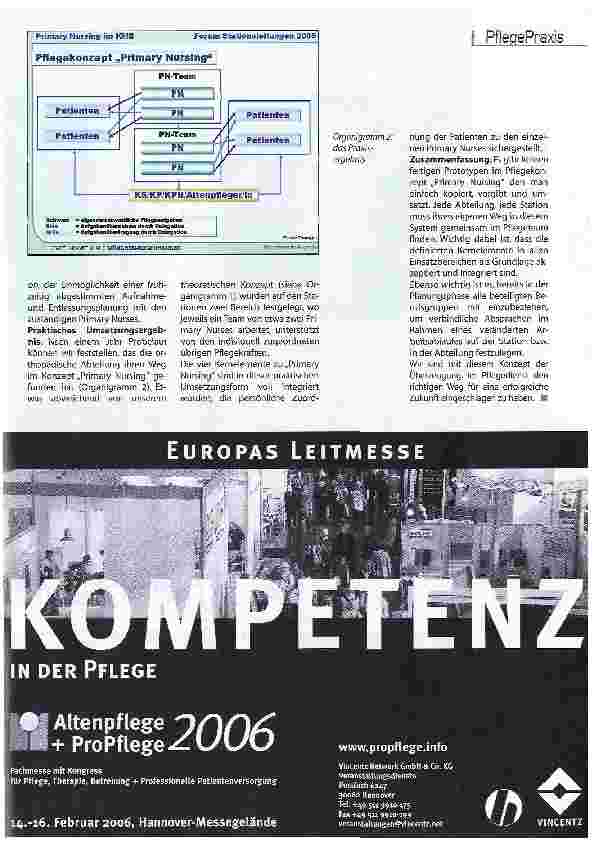 Vorschauseite 4: Ein Pflegekonzept der Zukunft?