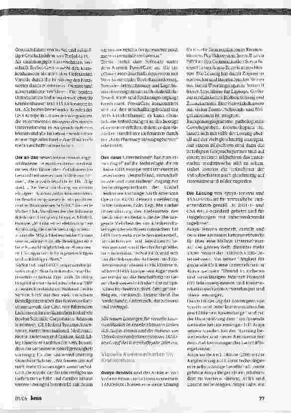 Vorschauseite 2: Verhaltene ZuversichtGESUNDHEITSWIRTSCHAFT 2005