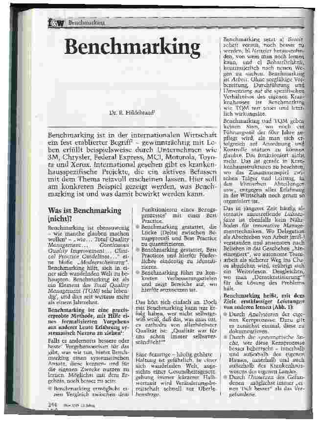 Vorschauseite 1: Benchmarking