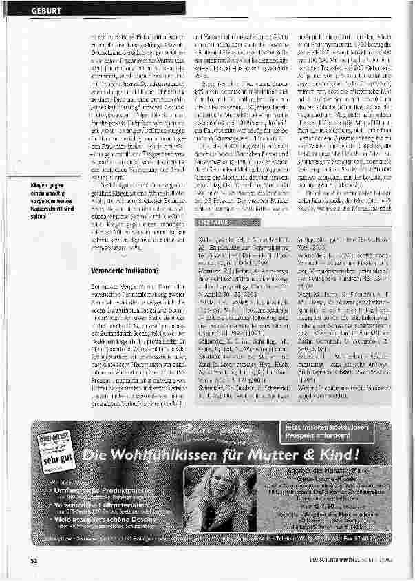 Vorschauseite 3: Ist die hohe Kaiserschnittrate vertretbar?