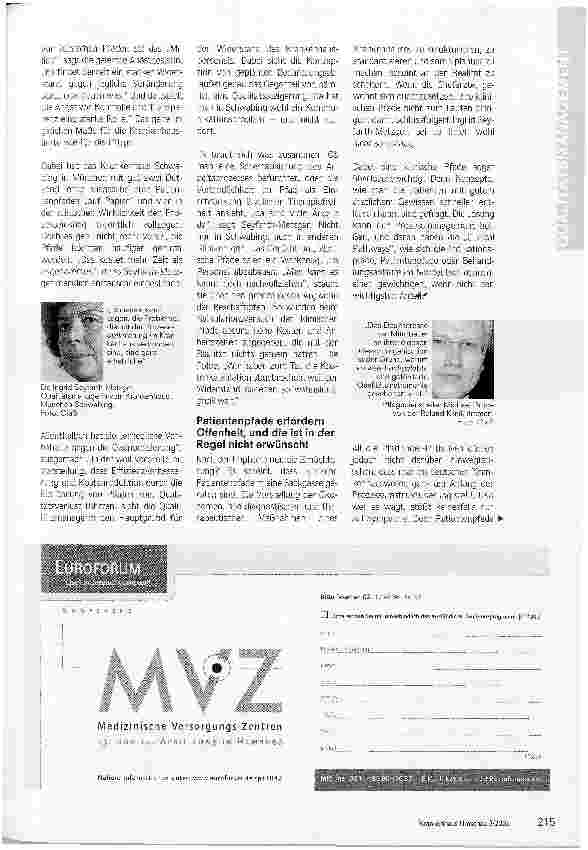 Vorschauseite 2: Klinische Pfade in der Sackgasse
