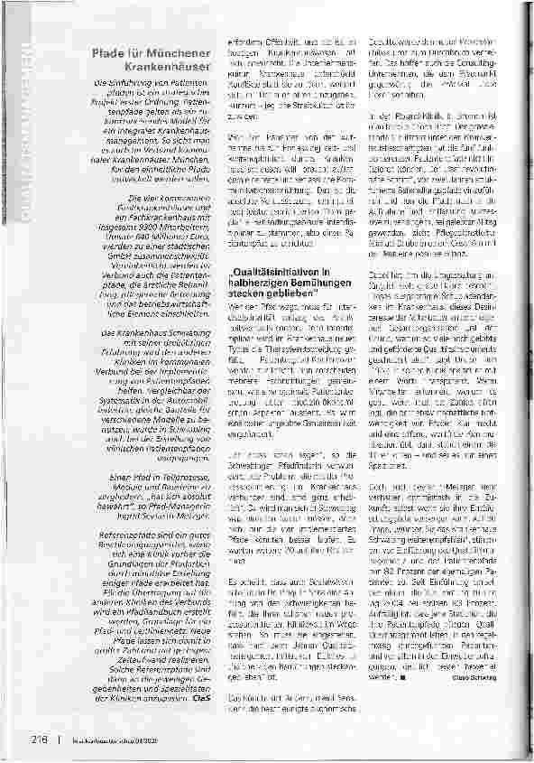 Vorschauseite 3: Klinische Pfade in der Sackgasse