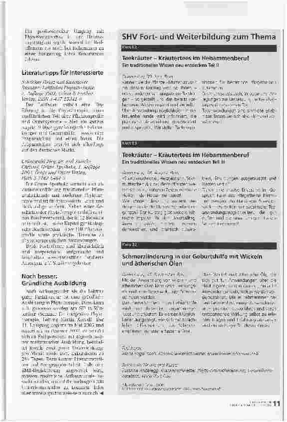 Vorschauseite 2: Phytotherapie kritischer Kommentar