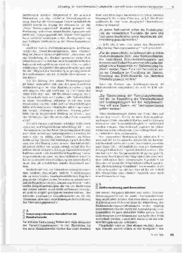 Vorschauseite 2: Ein neues kommunales Haushaltsrecht -Weit mehr als nur ein neues Rechnungswesen!