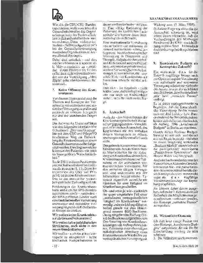 Vorschauseite 3: Klinik & Praxis: Verzahnung der ambulanten und stationären Versorgung