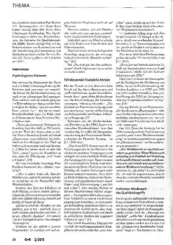 Vorschauseite 6: Qualität - Instrument oder Kern professioneller Werterhaltung im Gesundheitswesen?