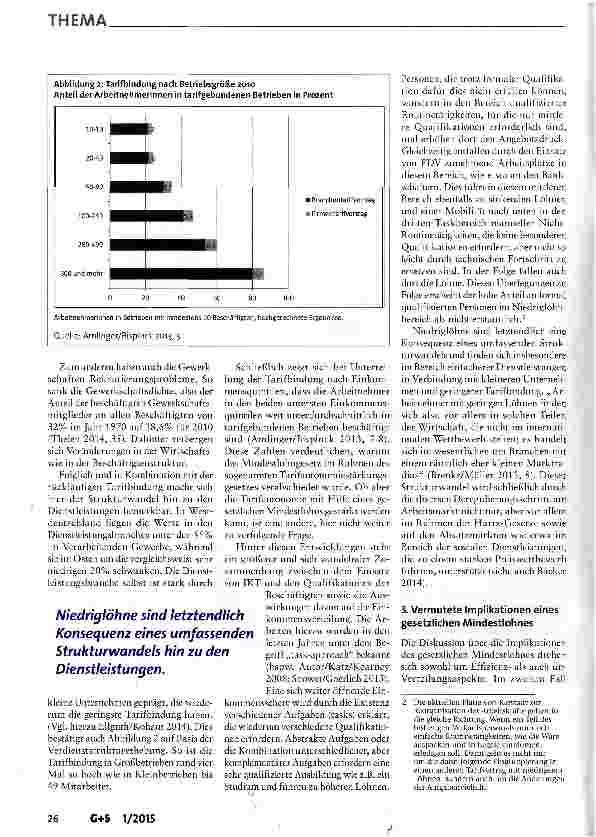 Vorschauseite 4: Niedriglohnbeschäftigung und Mindestlohn