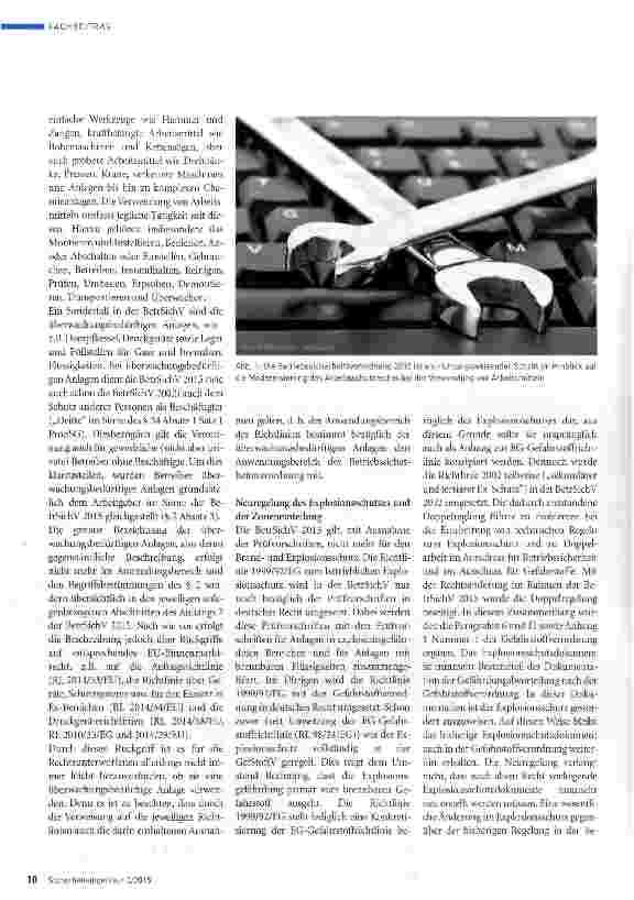Vorschauseite 3: Die neue Betriebssicherheitsverordnung 2015