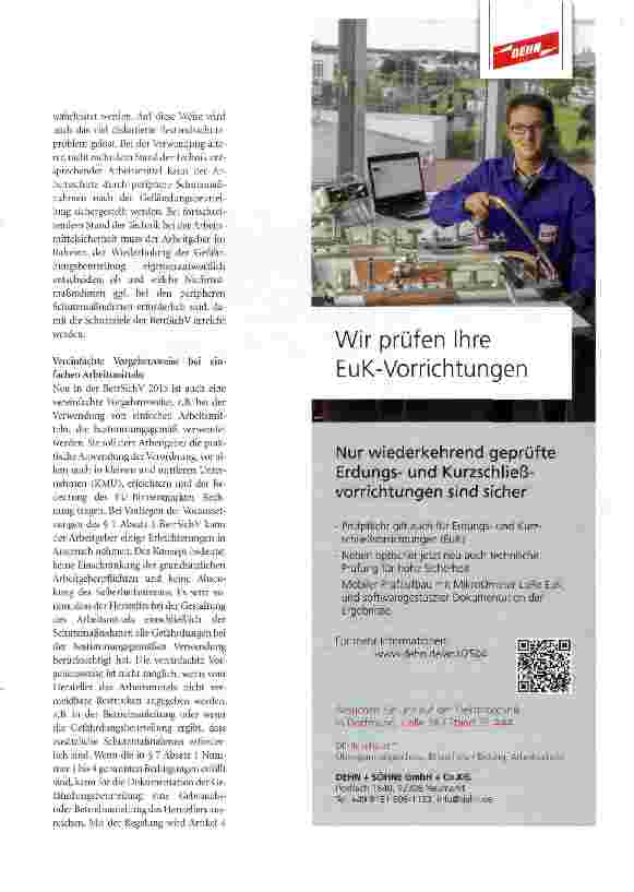 Vorschauseite 6: Die neue Betriebssicherheitsverordnung 2015