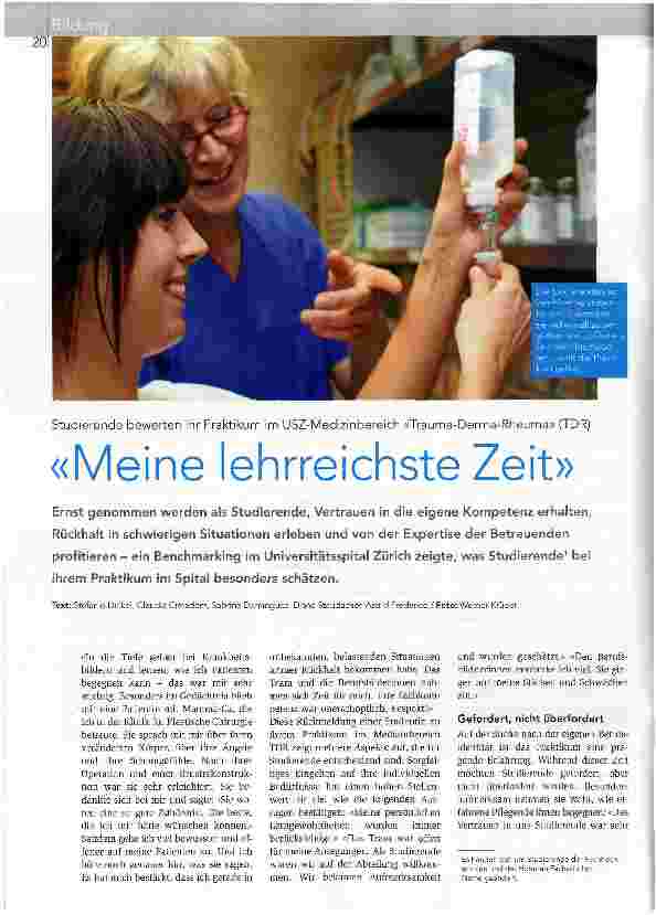 Vorschauseite 1: Meine lehrreichste Zeit