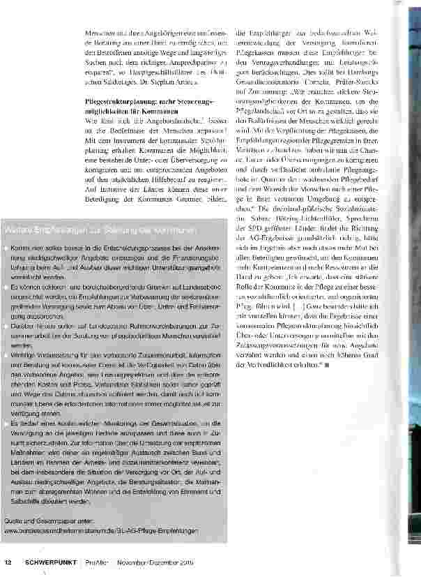 Vorschauseite 2: Pflege vor Ort stärken heißt Kommunen stärken